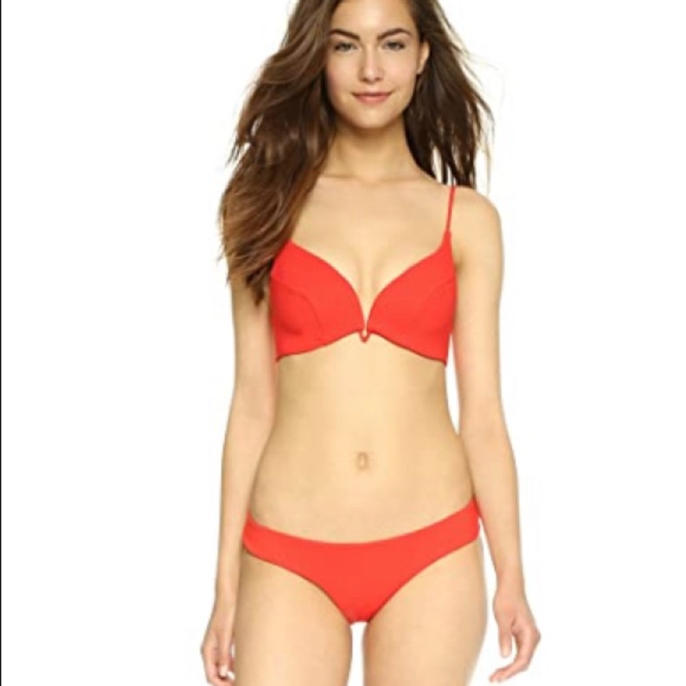 Zimmermann Marisol Bonded Peak bikini coral size 1